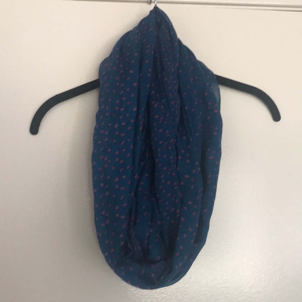 Lightweight blue infinity scarf